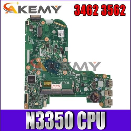 Akemy Brand New 16823-1 GFV07 N3350 CPU FOR DELL INSPIRON 3462 3562 Laptop Motherboard CN-0G7MW2 G7MW2 Mainboard 100% tested