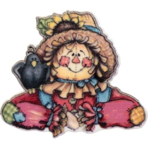 Cartoon Character Acrylic Flatback Planar Resins DIY Sew Bow-knot Crafts Phone Decoration Jewelry Accessories 5Yc18264