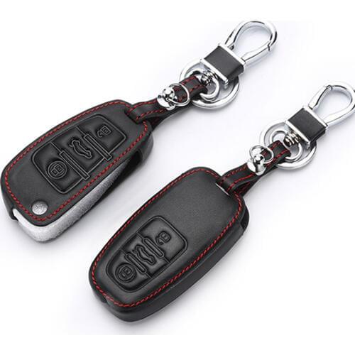 Genuine Leather Car Key Cover Case For Audi S Line Q7 Accessories Sq5 A4 B8 Key A3 A5 A6 A7 Tt 2016 Q3 Q5 Q7 R8 S6 S7 S8 Sq5 Rs5