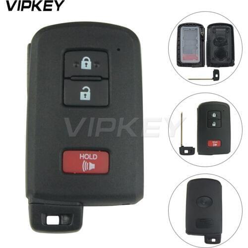 Remotekey replacement key shell Smart remote Key Fob Case Shell 2 Button with Panic for Toyota Prius M0ZB31EG