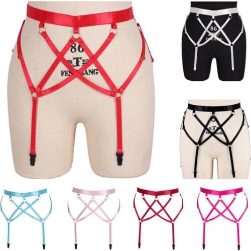 Erotic BDSM Elastic Bandage Leg Harness Garter Sexy Body Strap Harness Adult Sex Products Belts For Womens Belt Thigh Bands