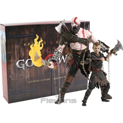 NECA God of War Kratos & Atreus Ultimate Action Figure Collectible Model Toy