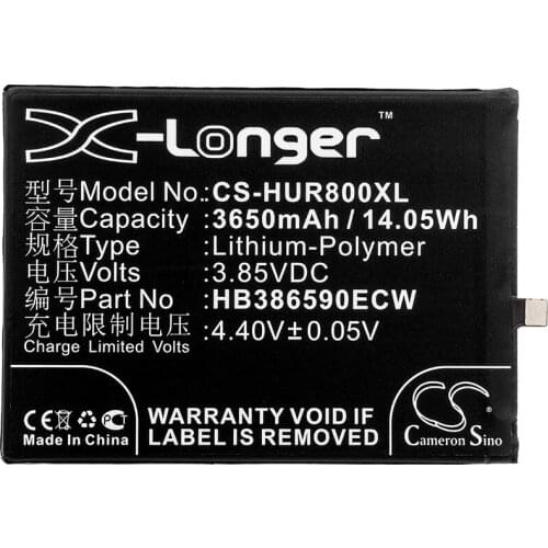 Cameron sino 3650mah battery for HUAWEI Honor 8X Honor 8X Dual SIM JSN-AL00 JSN-L21 JSN-L22 JSN-L23 JSN-LX1 JSN-LX2 JSN-LX3