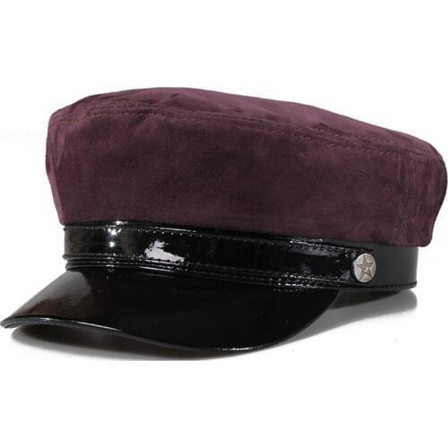 Cap women mans genuine sheep leather baseball cap 2019 brand new real lerther student trucker sport caps