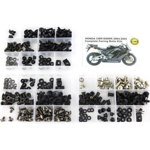 Fit For Honda CBR1000RR CBR 1000RR 2004 2005 Motorcycle Complete Full Fairing Bolts Kit Clips Screws Washer Fastener