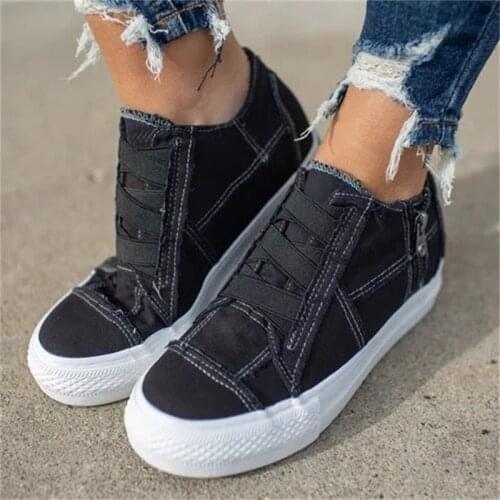 Womens Vulcanized Shoes 2021 Spring Hot Sell Slip on Solid Color Ladies Sneakers Comfortable Flat Outdoor Female Casual Shoes
