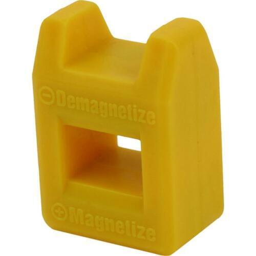Screwdriver Magnetizer Degaussing Demagnetizer Magnetic Practical Pick Up Tool Color:Yellow