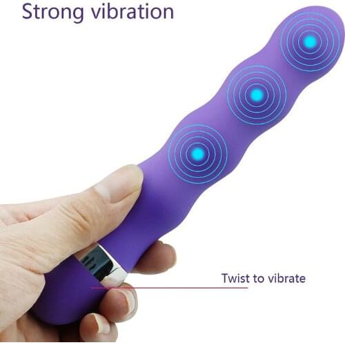 Multi-Speed G-Spot Vibrating Bullet & Dild-o Clit Massager AV Vibrator Anal Plug Sex Toys
