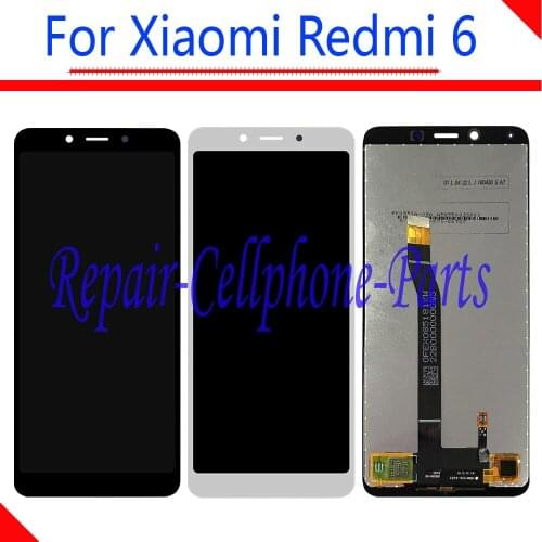 New 5.45 inch Black / White Full LCD Display + Touch Screen Digitizer Assembly For Xiaomi Redmi 6 M1804C3DT M1804C3DH M1804C3DE