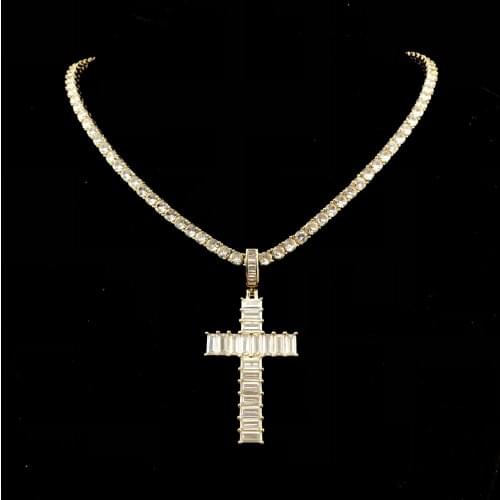 Baguette Cross Pendant