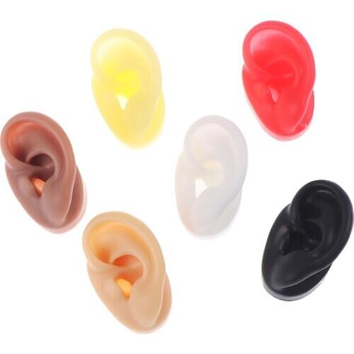 1Pc Brand New Silicone Ear Model Practice Piercing Tools Ear Stud Display Tool Body Jewelry