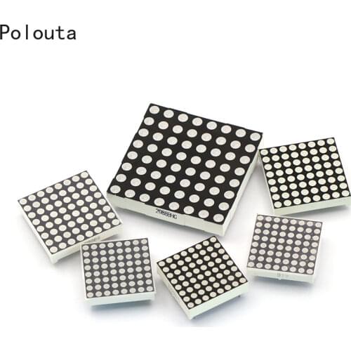 5Pcs/Set 8*8 LED Dot Matrix Highlight 3.75mm Red And Green Light Dual Color 16/24 Feet 38x38mm Common Anode Electronic Component