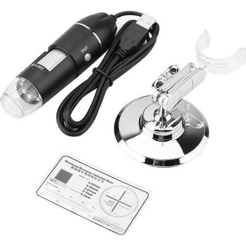 LED Microscope 50X-500X 0.3MP USB Magnifier For Computer With Holde Interface Electronic Microscope Magnifier
