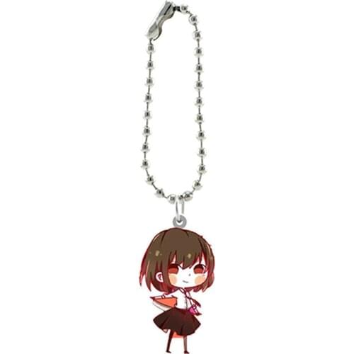 TAFREE Kawaii Style Figure Resin Key Chains Bungo Stray Dogs Small Pendants Anime Icons Haruka City Girls New Fashion Jewelry