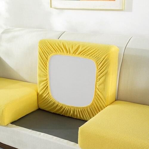 High Elastic Single Double Sofa Seat Cushion Cover Polar Fleece All-inclusive Anti-Slip Sofa Cover 1/2/3/4 Seater Sofa Covers