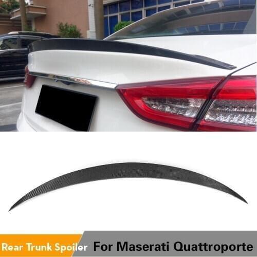 Carbon Fiber Rear Trunk Lid Spoiler Wing Boot Lip for Maserati Quattroporte QP Executive GT 4-Door 2013 2014 2015