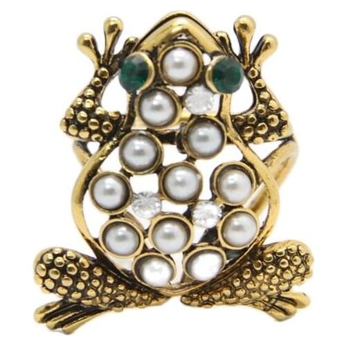 Women Buckle Hoop Brooches Rhinestone Bead Frog Scarf Clips Wedding Brooch For Women Jewelry