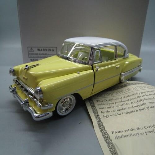 1/32 1954 Bel Air Sports Car Model Classic Toy Alloy Collection Vintage Coupe Toys Vehicle With Original Box