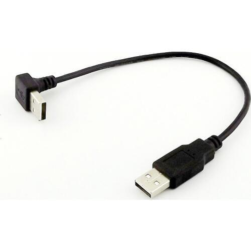 10x USB 2.0 Type A Male To USB 2.0 Male Plug Data Extension Adapter Connector Cable Cord 25cm
