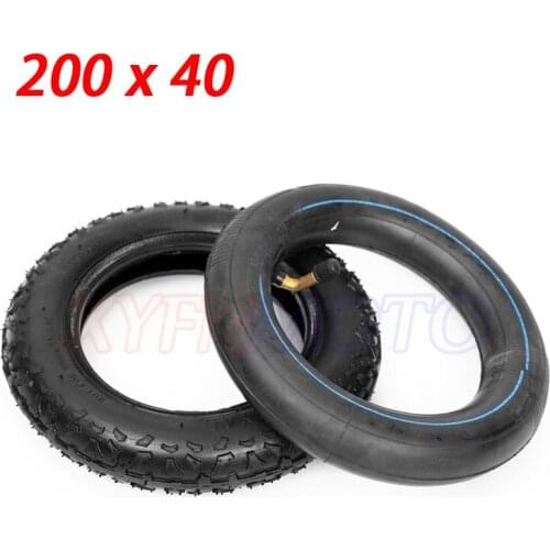 200X40 Pneumatic Wheel Tyre 200*40 Folding Bicycle Tire Rubber Tyre Scooter Car Motorcycle Accessories Babys Car