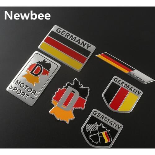 Newbee 3D France Russia German Italy Flag Emblem Badge Sticker Decal Accessories For Peugeot Citroen Renault DS Toyota VW
