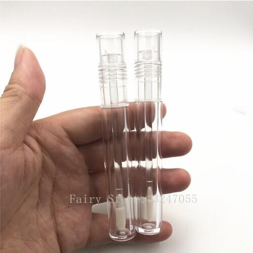 5ml Clear Empty Lip Gloss Tube Plastic Lipgloss Bottle Cylinder Small Lipgloss Wholesale Lip Gloss Containers Lipgloss Tube