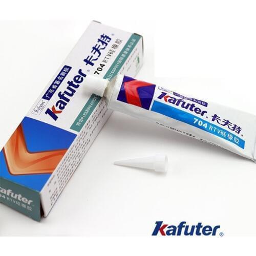 Free shipping 45g Kafuter Silicone Industrial Adhesive 704 RTV Silicone Rubber White Glue