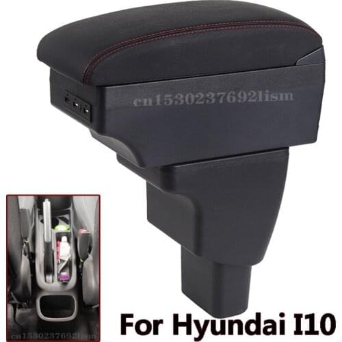 For Hyundai i10 armrest box central Store content box storage interior car-styling decoration accessories parts