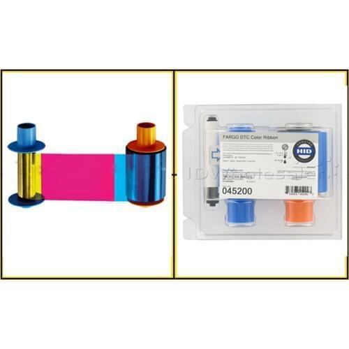 Fargo45200 ribbon YMCKO color ribbon for use with DTC4500 card printers