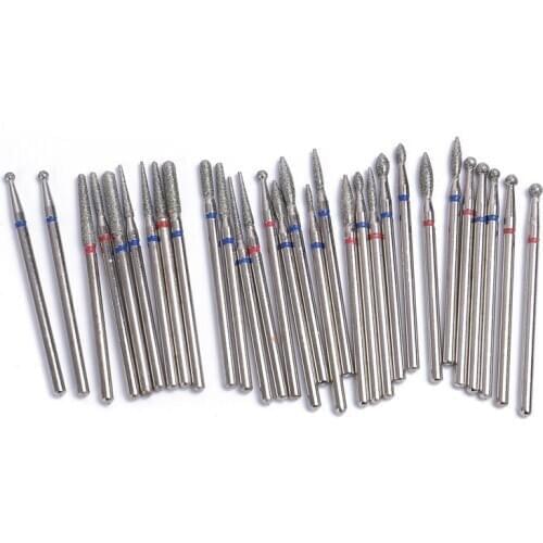 Nail Drill Bit Set Milling Cuticle Cutter for Manicure Nail Files Electric Burr Grinding Polishing Professional Nail Tools