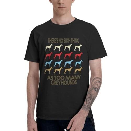 Greyhound Lovers Tshirts Men Streetwear Tees Top Cotton T Shirts Short Sleeve Funny Love Dog Pet T-shirt Gift Idea Clothing
