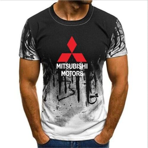 Gradient ink summer Mitsubishi colt T-shirt evolution men and women work short sleeve T shirt Camouflage Short Sleeve tshirt