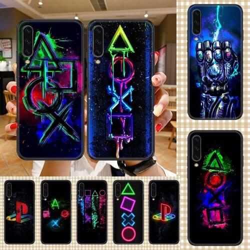 Game console PS4 Phone case For Samsung Galaxy A 3 5 7 8 10 20 21 30 40 50 51 70 71 E S 2016 2018 4G black tpu bumper trend