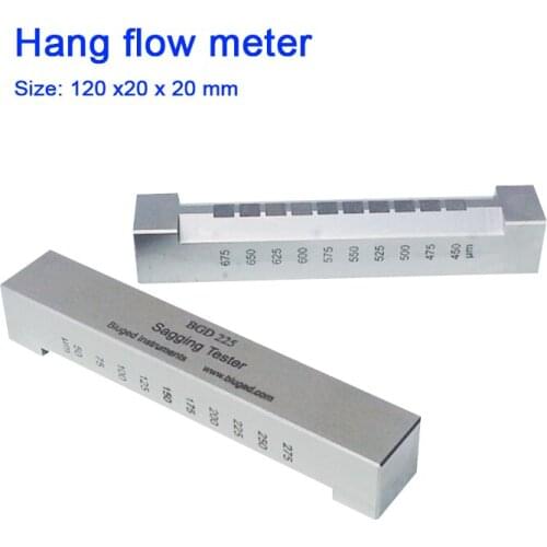 BGD225 Hang Flow Meter Coating Applicator Sag Tester for the Determination of Sag of Colored Paint in Accordance with GB / T9264