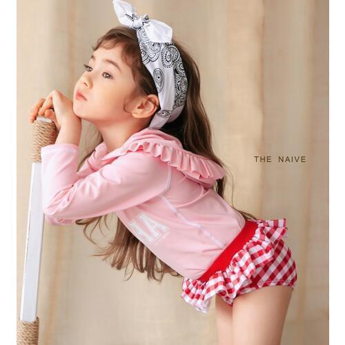 Girl Kids Bathwear Bikinis Swimming Bathing For Girl Bikini Hooded 2Pcs Summer Bathing Water Play Baby Girls Girl Bathing Suit