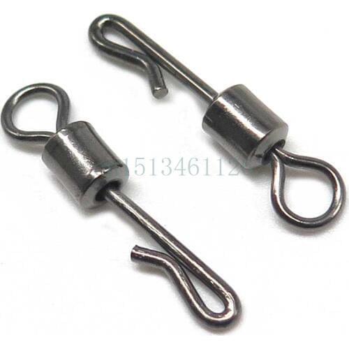 Minfishing 50 PCS/Lot Quick Whirl Fishing Rolling Swivels Lure Accessories Hook Connector
