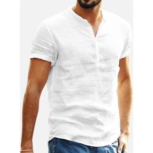 Shirt Men Casual Short Sleeved Buttons Up Breathes Cool Shirt Loose Streetwear Male Shirts For Men