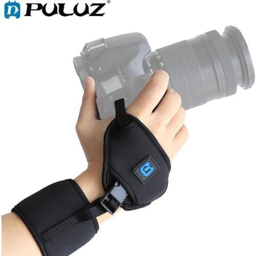PULUZ Soft Neoprene Hand Wrist Strap Camera DSLR Cameras Wrist Strap DSLR Hand Belt Quick-release 1/4'' Screw For NIKON