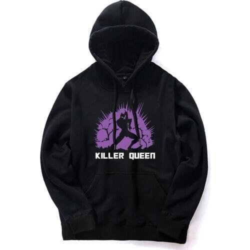 New JoJos Bizarre Adventure hoodie KILLER QUEEN Kira Yoshikage Cosplay Anime Coat Casual Men women Sweatshirts tops