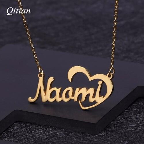 Custom Personalized Name Choker Gold Color Handwriting Signature Customized Romantic Gift Stainless Steel Necklace