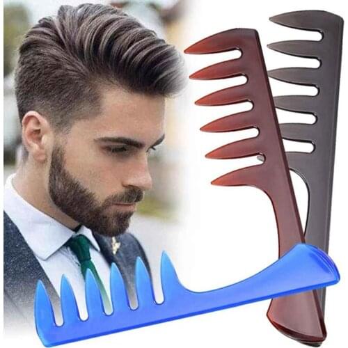 Professional Men Wide Tooth Comb Salon Hairdressing Styling Hair Brush