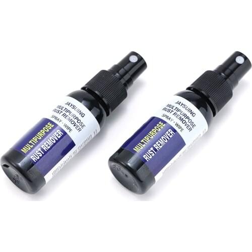 2pcs Car Rust Remover Spray Metal Surface Chrome Paint Auto Maintenance Iron Powder Cleaning Rust Remover Tool Parts