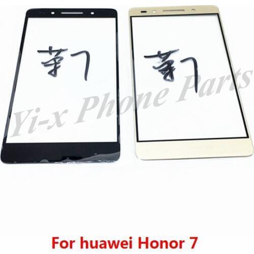 For Huawei Honor 7 Touch Screen Glass Lens For Huawei Honor7 Front Outer Lens Spare Parts