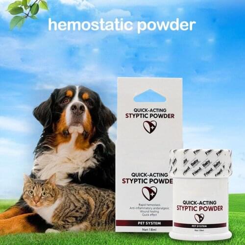 Pets Styptic Powder For Pet Trauma Anti-inflammatory Hemostatic Powder For Dogs Cats Birds Antibacterial Traumatic Aids Supplies
