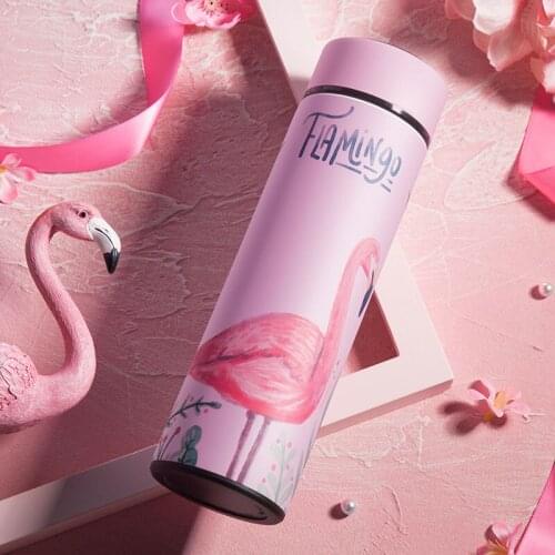 Smart Thermos Mug Measure Temperature 304 Stainless Steel Frosted Outer Wall Portable Tea Cup Exquisite Gift Travel Hydro Flask