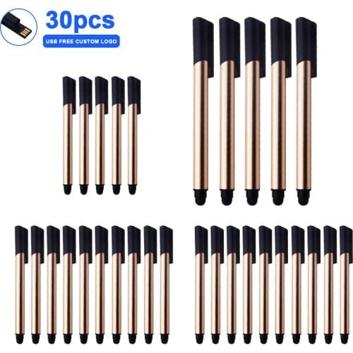 High Speed 30pcs free logo USB metal flash pendrive 64gb Usb flash drive 32gb USB 2.0 pen drive 16gb 8gb 4gb stick drive 128gb