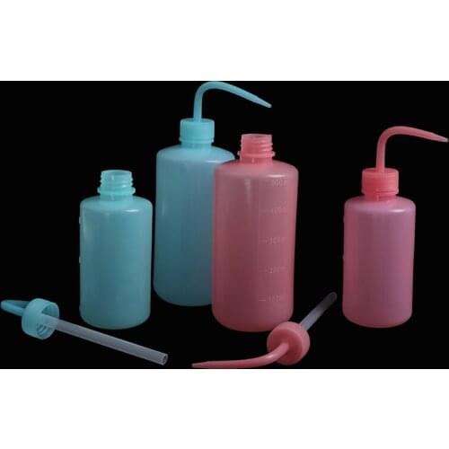 1/2PCS 250ml 500ml Wash Clean Clear White Plastic Green Soap Lab Wash Squeeze Diffuser Bottle 4 Colors