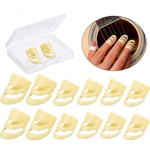 12pcs Guitar Picks Adjustable Finger Picks Guitar Finger Picks Guitar Thumb Picks Stringed Musical Instruments Guitarra Pick