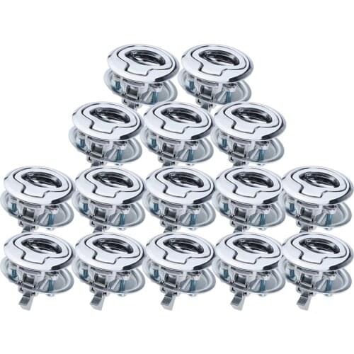 15 Pieces Flush Mount Door Pull Locker Hatch Latch Boat Lock Lift