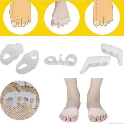 Dropship 2Pcs 5 Type Silicone Protector Toe Separator Corrector Bunion Thumb Valgus Protector Preventing Nail Foot Care Tools